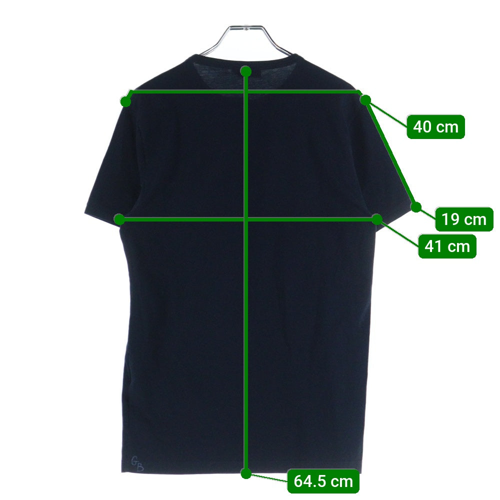 MONCLER(モンクレール) ロゴ グラフィックプリント クルーネック 半袖Tシャツ カットソー ネイビー 310918002150 82565