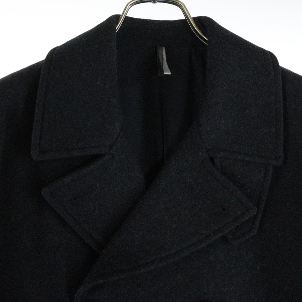 Dior HOMME(ディオールオム) メルトンウール ダブルブレスト Pコート チャコール/グレー 233C433A2068