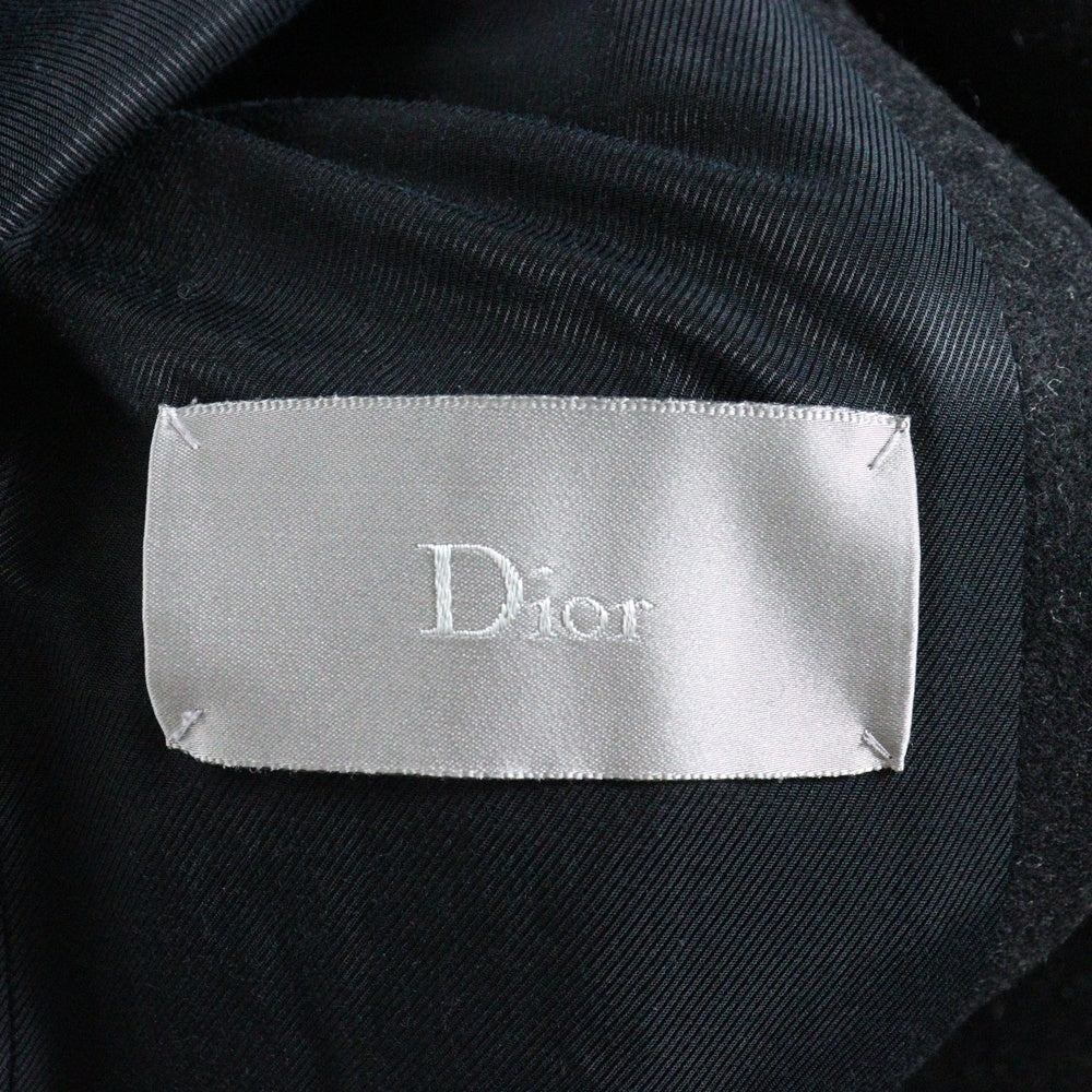 Dior HOMME(ディオールオム) メルトンウール ダブルブレスト Pコート チャコール/グレー 233C433A2068