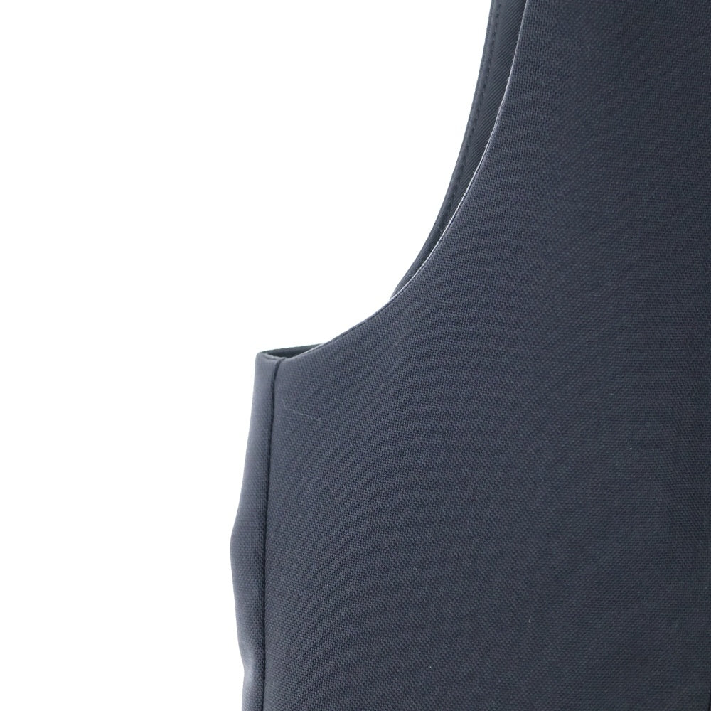 Dior HOMME(ディオールオム) ウール ナローラペル スモーキング ジレ ベスト ノースリーブ ジャケット ブラック 163C611S0687