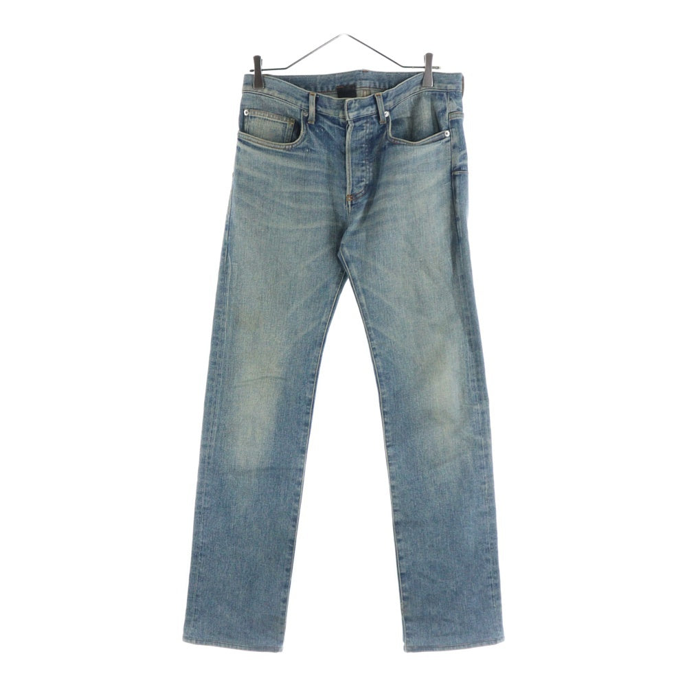 Dior HOMME(ディオールオム) 13AW ウォッシュ加工 スリム テーパードデニムパンツ ジーンズ インディゴ 163D019TY060