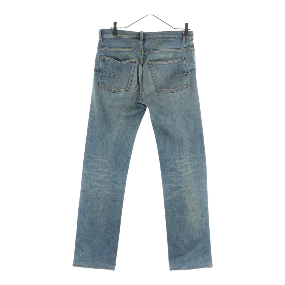 Dior HOMME(ディオールオム) 13AW ウォッシュ加工 スリム テーパードデニムパンツ ジーンズ インディゴ 163D019TY060