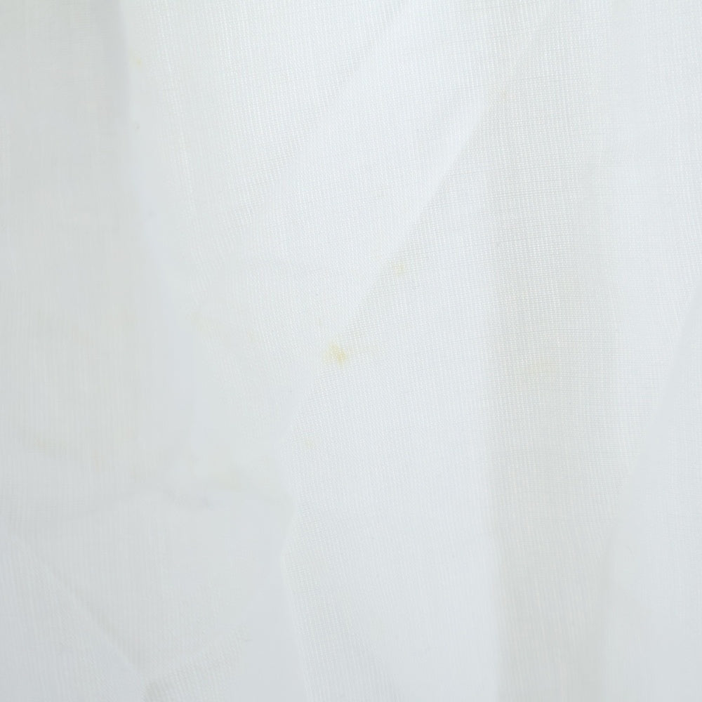 BURBERRY BLUE LABEL(バーバリーブルーレーベル) ロゴ刺繍 バーバリーチェック タック入リボンブラウス シャツ ホワイト レディース