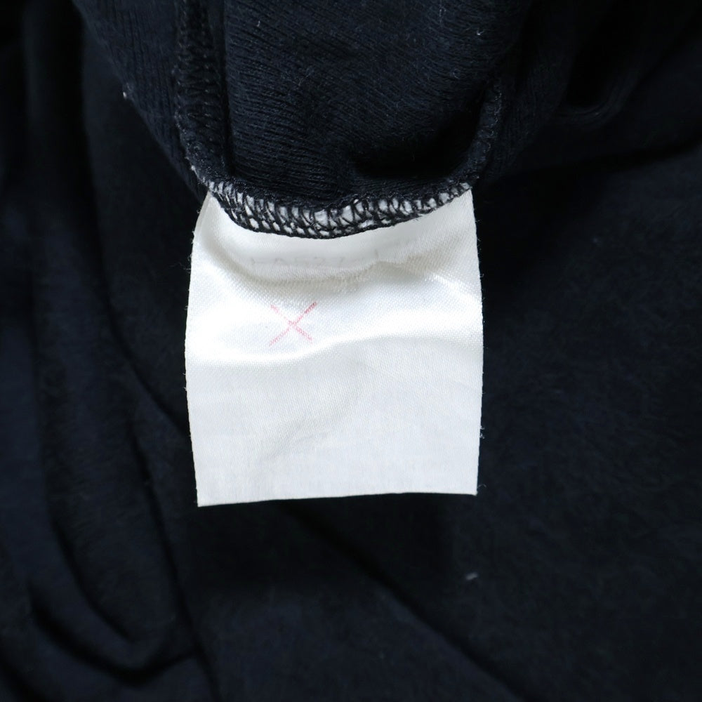 BURBERRY BLUE LABEL(バーバリーブルーレーベル) ノバチェック柄切り替え ワンポイントロゴ刺繍 ノースリーブ カットソー トップス ブラック レディース