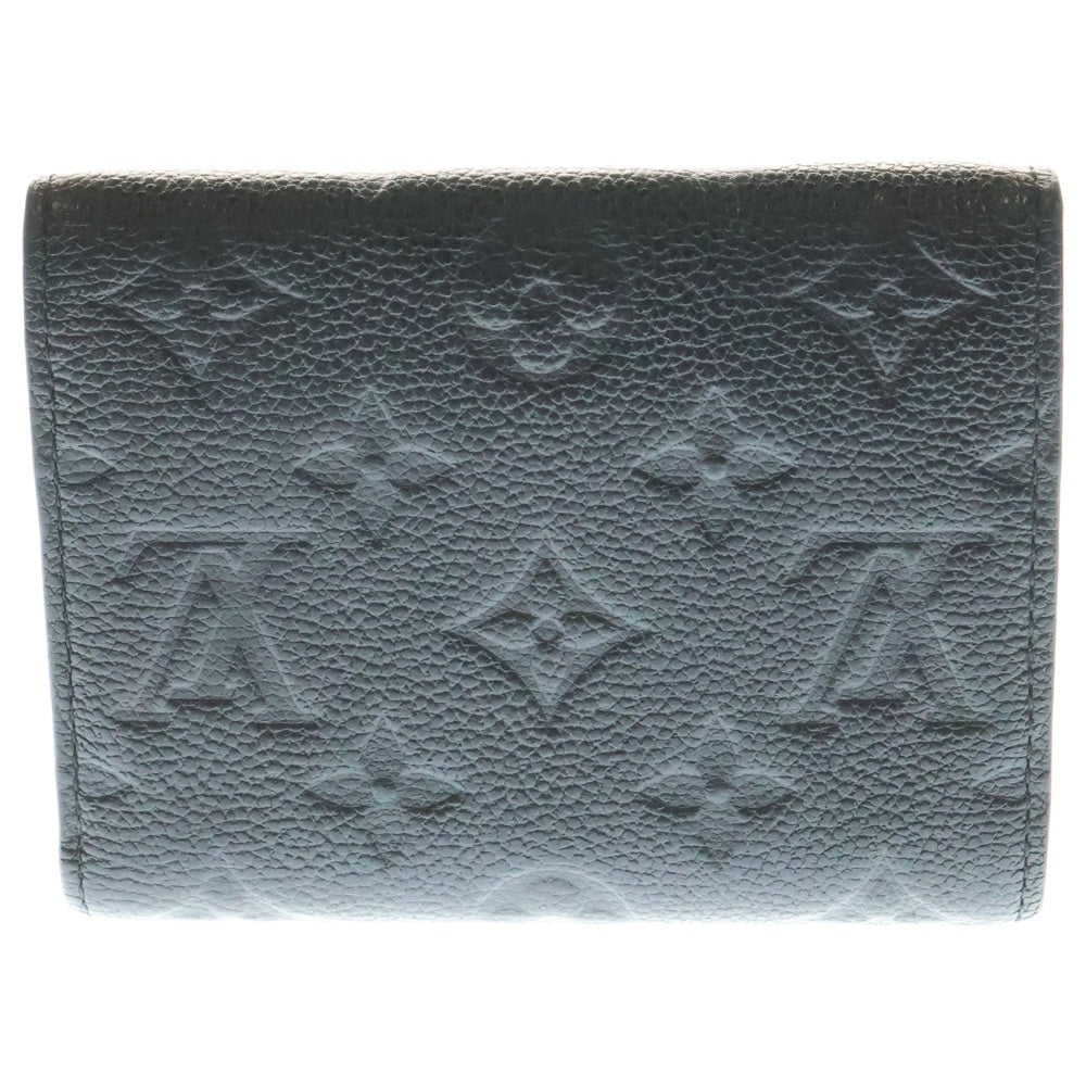 LOUIS VUITTON(ルイヴィトン) アンプラント ポルトフォイユヴィクトリーヌ コンパクトウォレット 三つ折り財布 コインケース ブラック ノワール ゴールド金具 レザー M64060