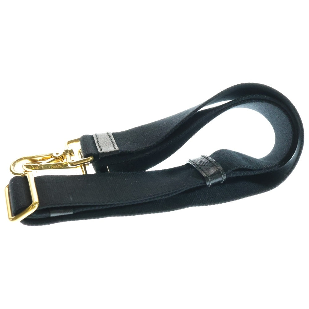 PRADA(プラダ) ビジューカナパ 2wayハンドバッグ ショルダーバッグ ブラック スタッズ ゴールド金具 キャンバス B2642O