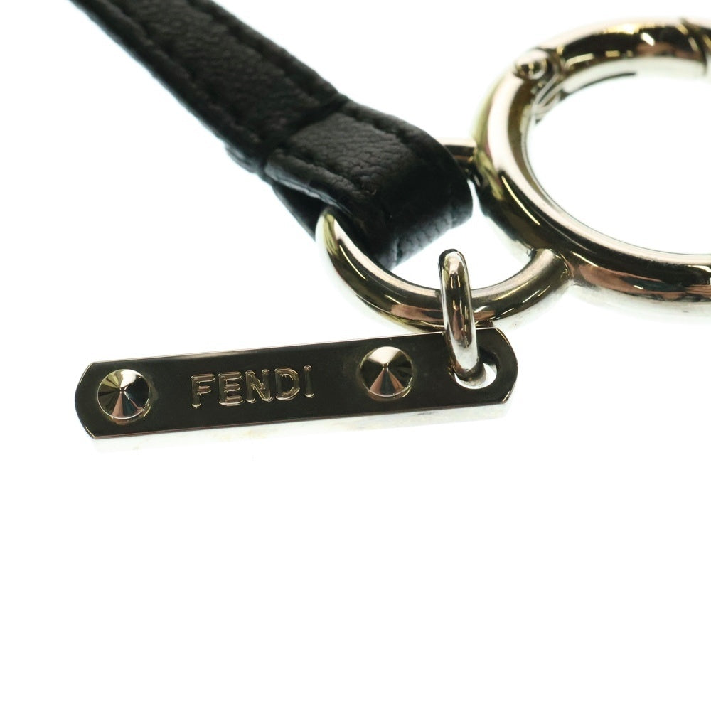 FENDI(フェンディ) フルーツモチーフ バッグチャーム キーホルダー キーリング ピンク ファー×レザー