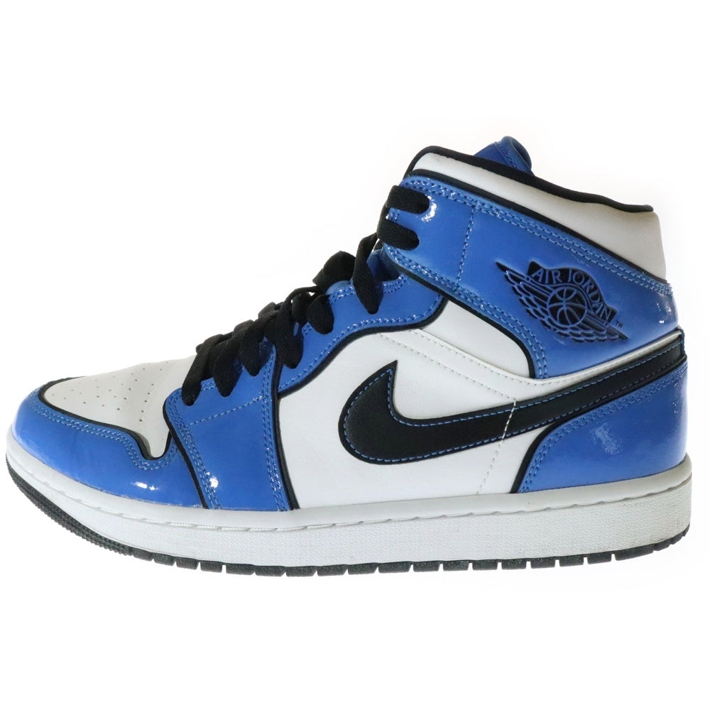 NIKE(ナイキ) AIR JORDAN 1 MID SIGNAL BLUE エアジョーダン1 ミッド SE シグナルブルー ハイカットスニーカー ブルー 27cm DD6834-402