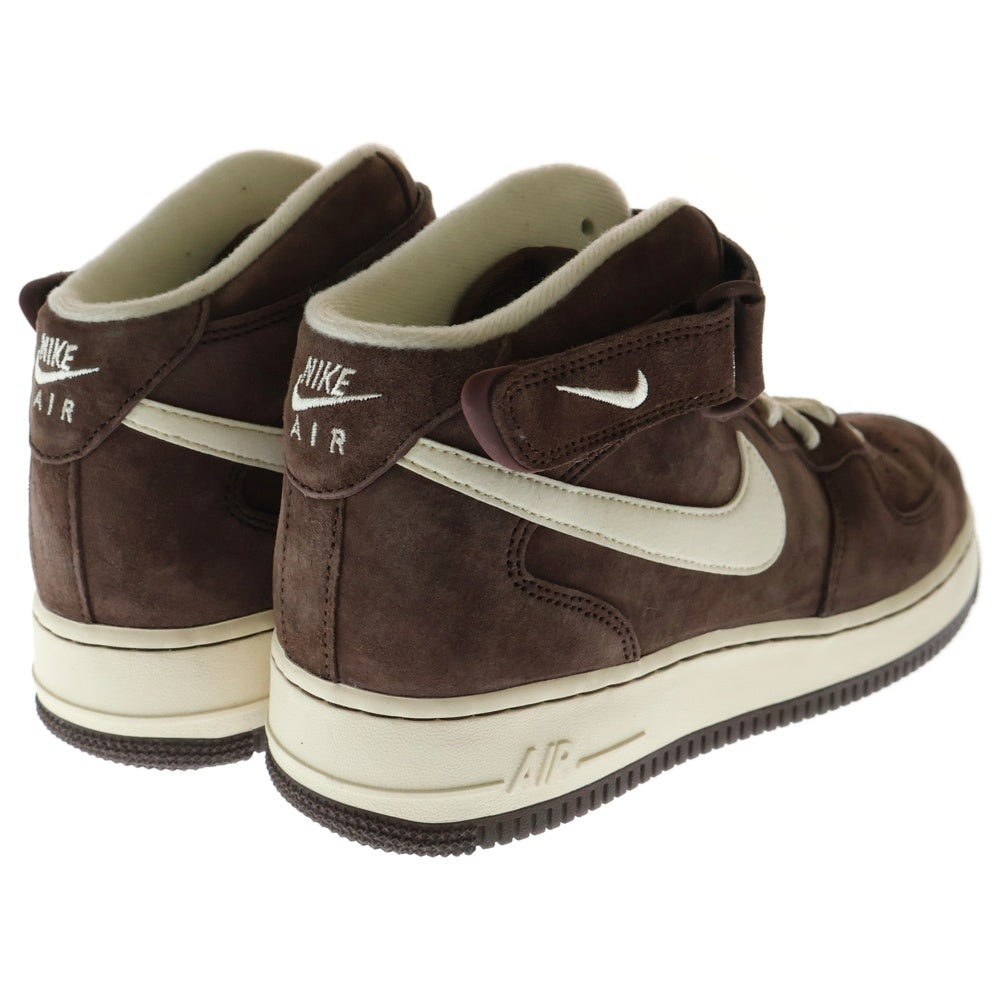 NIKE(ナイキ) AIR FORCE 1 MID 07 QS CHOCOLATE エアフォース1 チョコレート ミッドカットスニーカー ブラウン US9/27cm DM0107-200