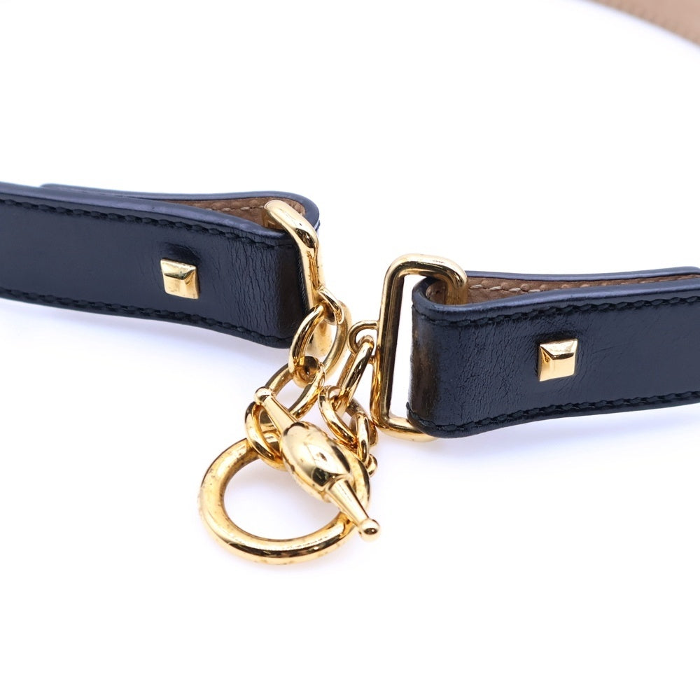 GUCCI(グッチ) レディース レザー ベルト ゴールド金具 S