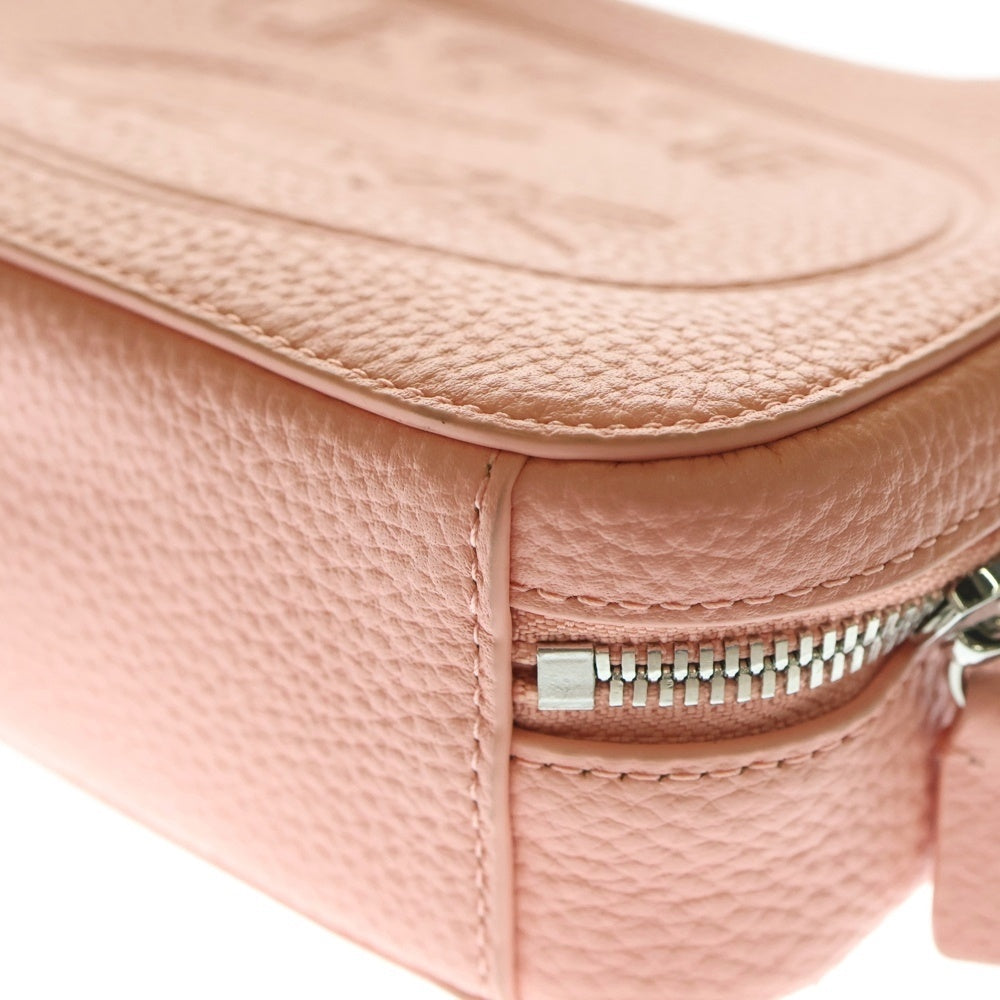 LACOSTE(ラコステ) ロゴ レザーチェーンショルダーバッグ ピンク