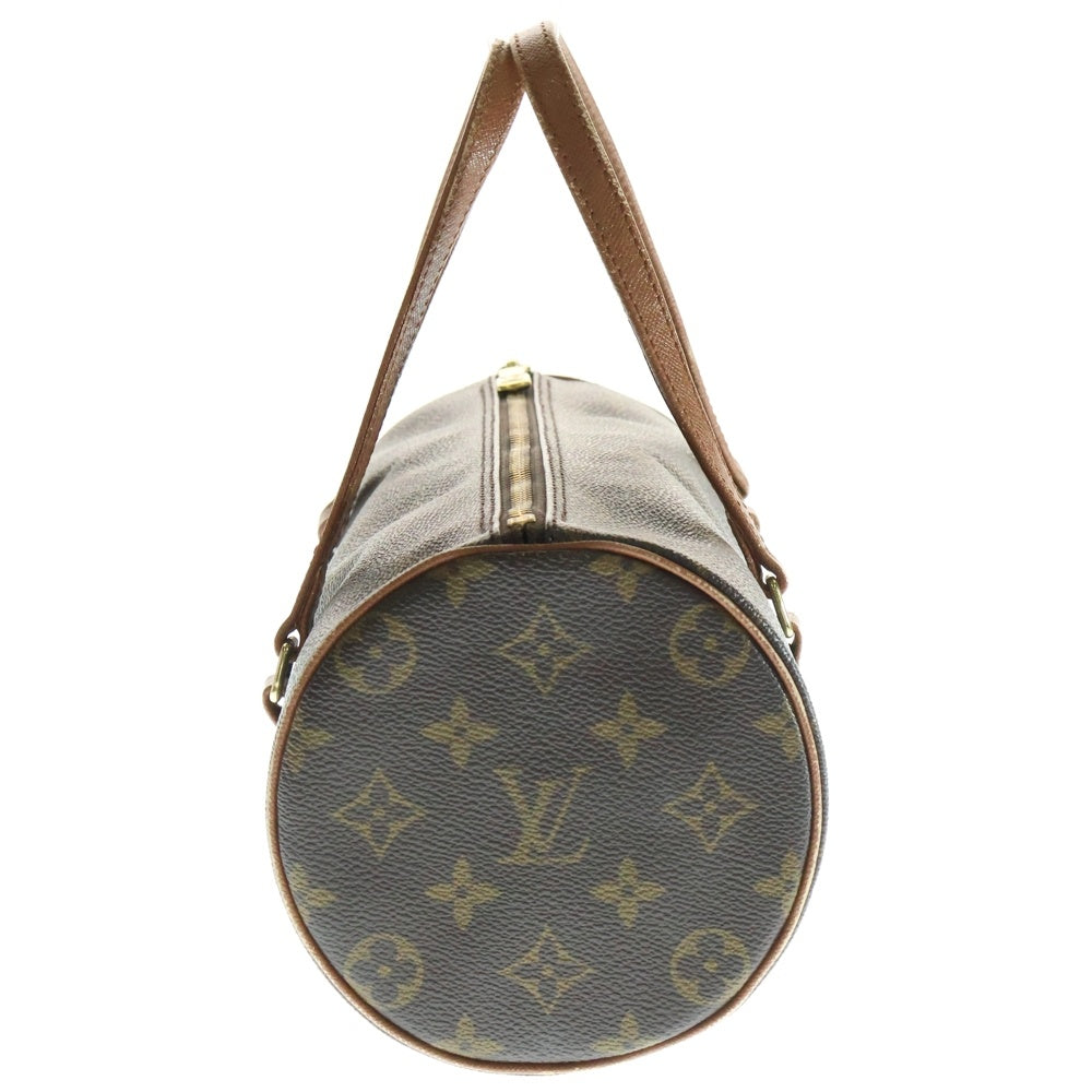LOUIS VUITTON(ルイヴィトン) パピヨン26 モノグラム PVC レザー ハンドバッグ ゴールド金具 ブラウン M51366