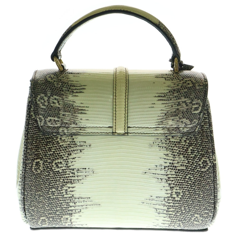 CELINE(セリーヌ) セーズ ミニ16 レザー 2WAY ハンド ショルダーバッグ ゴールド金具 ホワイト/アイボリー