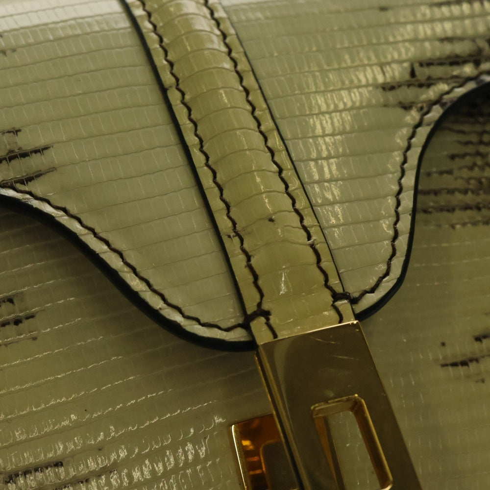 CELINE(セリーヌ) セーズ ミニ16 レザー 2WAY ハンド ショルダーバッグ ゴールド金具 ホワイト/アイボリー