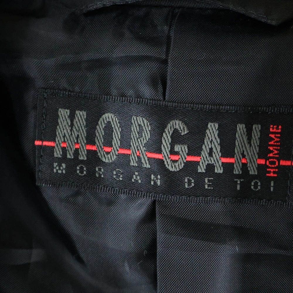 MORGAN HOMME(モルガンオム) 2Bテーラードジャケット ブラック