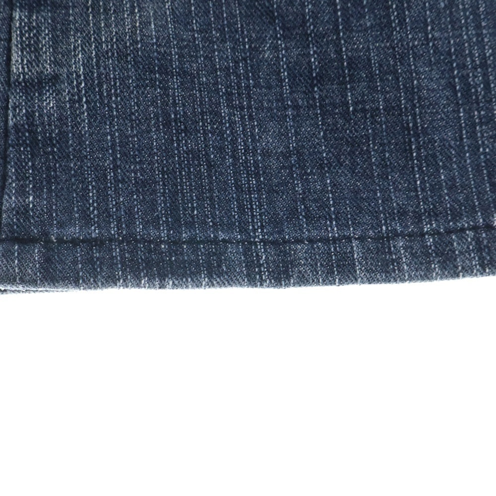 MORGAN HOMME(モルガンオム) サイドライン ジップフライデニムパンツ ブルー