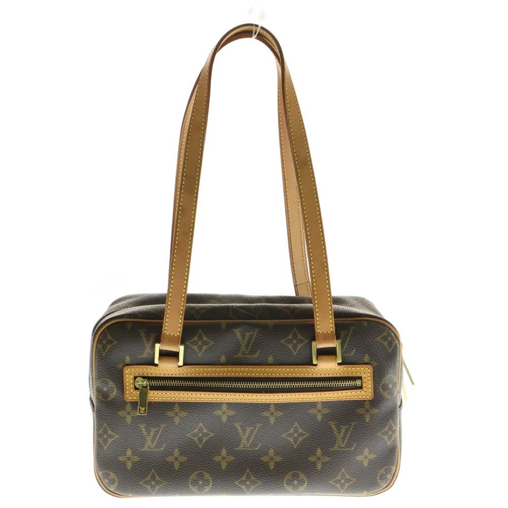 LOUIS VUITTON(ルイヴィトン) シテMM モノグラム PVC レザー ハンド ショルダーバッグ ゴールド金具 ブラウン M51182