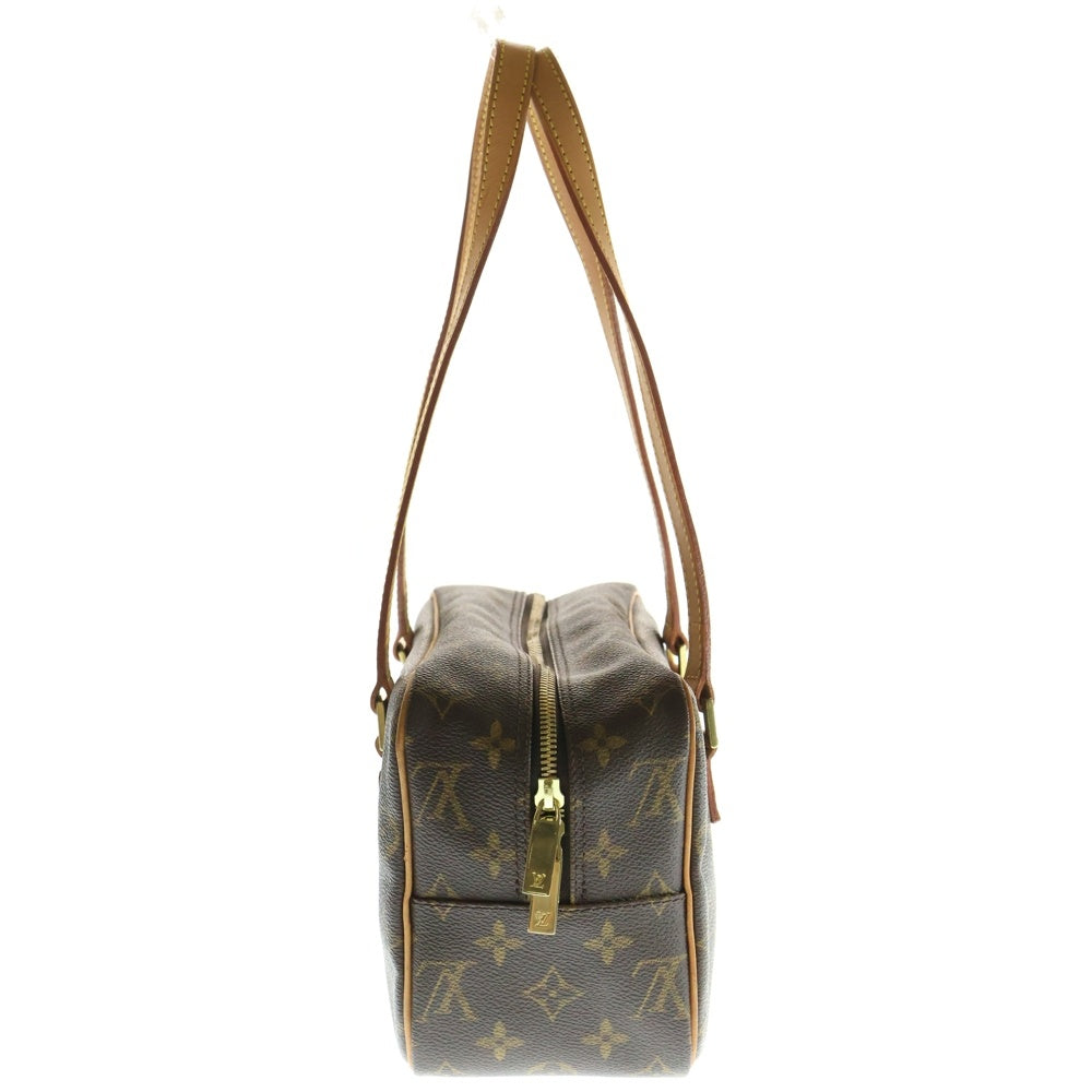 LOUIS VUITTON(ルイヴィトン) シテMM モノグラム PVC レザー ハンド ショルダーバッグ ゴールド金具 ブラウン M51182