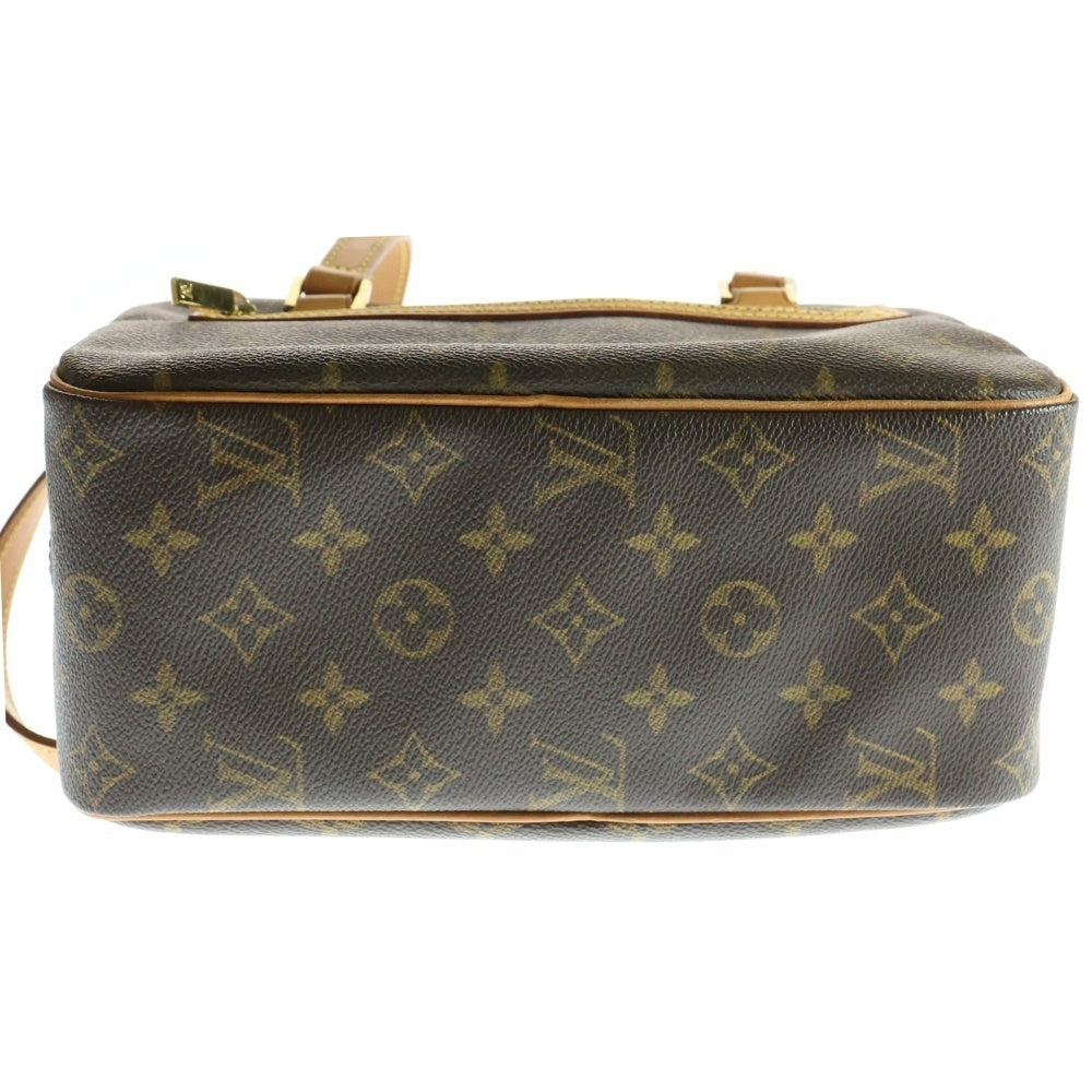 LOUIS VUITTON(ルイヴィトン) シテMM モノグラム PVC レザー ハンド ショルダーバッグ ゴールド金具 ブラウン M51182
