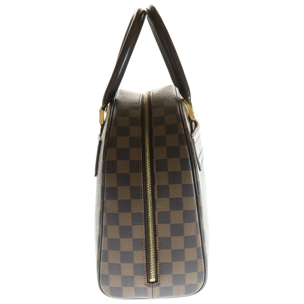 LOUIS VUITTON(ルイヴィトン) ノリータ ダミエ エベヌ PVC レザー ハンドバッグ ゴールド金具 ブラウン N41455