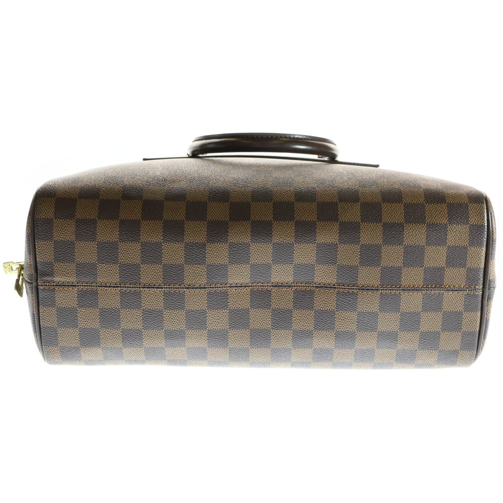 LOUIS VUITTON(ルイヴィトン) ノリータ ダミエ エベヌ PVC レザー ハンドバッグ ゴールド金具 ブラウン N41455