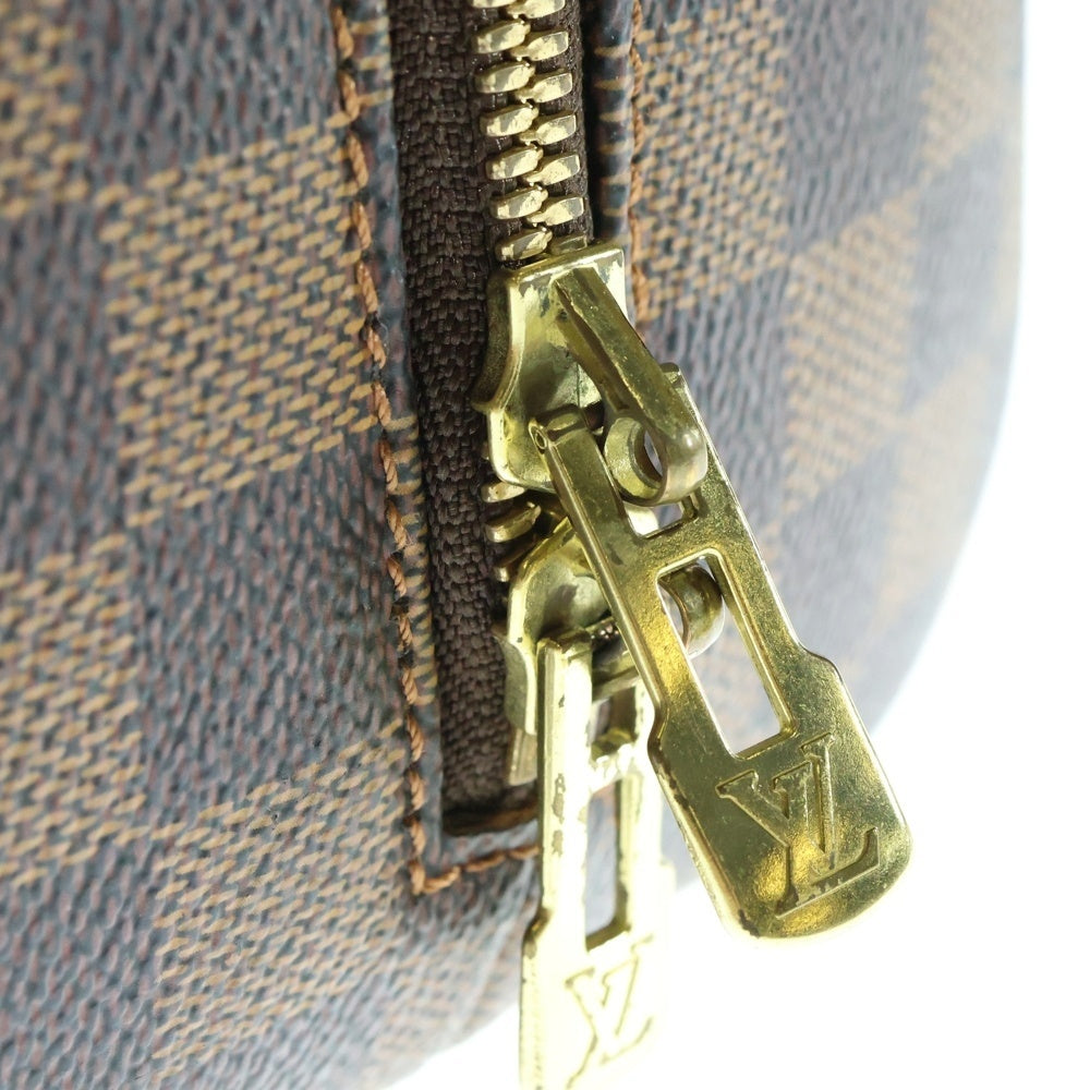 LOUIS VUITTON(ルイヴィトン) ノリータ ダミエ エベヌ PVC レザー ハンドバッグ ゴールド金具 ブラウン N41455