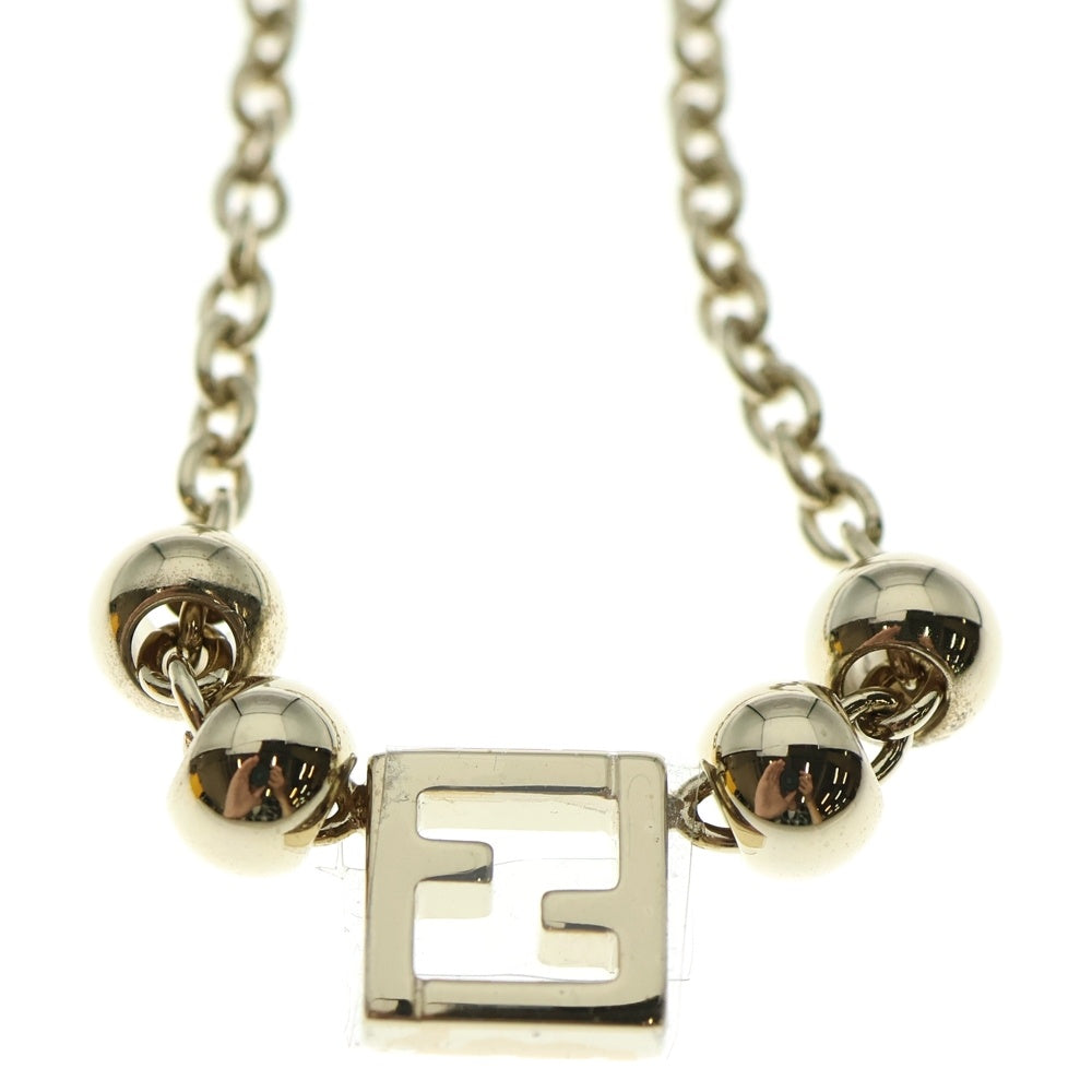 FENDI(フェンディ) FFロゴ ネックレス ペンダント チェーン ゴールド GP