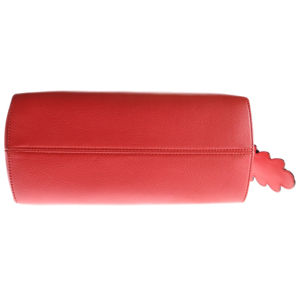 FENDI(フェンディ) バイザウェイ ミディアム フラワー スタッズ レザー 2WAY ハンド ショルダーバッグ シルバー金具 レッド 8BL124