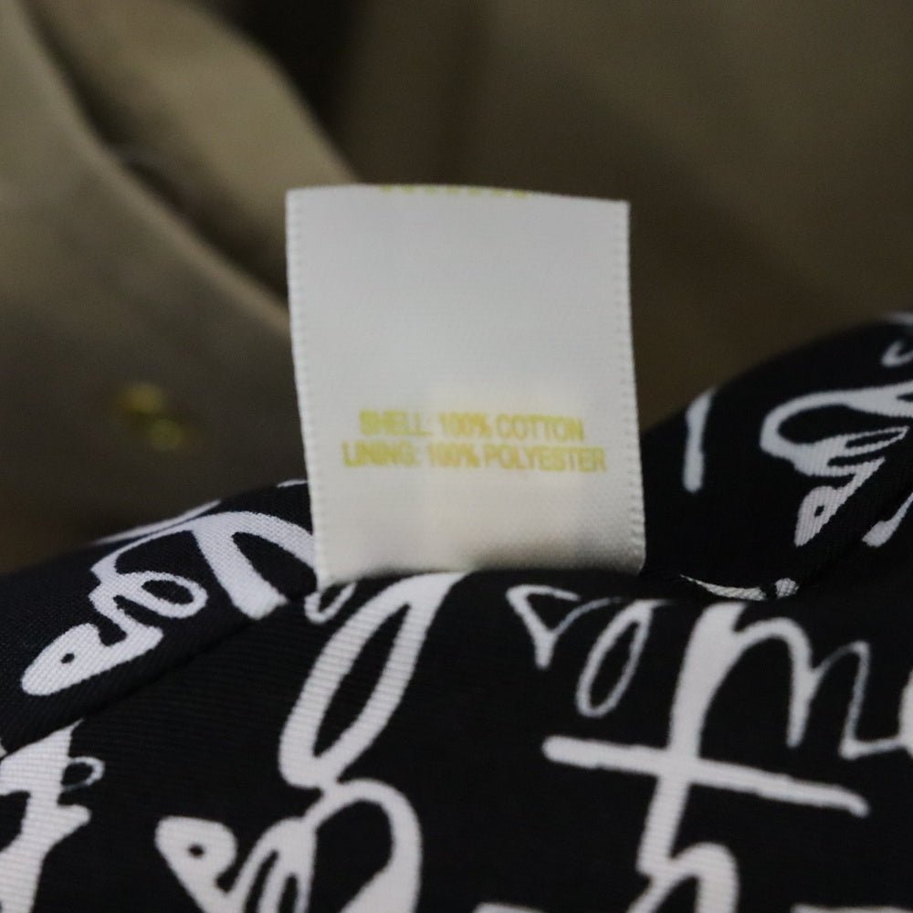 Kate Spade(ケイトスペード) 裏地ロゴ総柄 ベルト付エポレットトレンチコート ベージュ