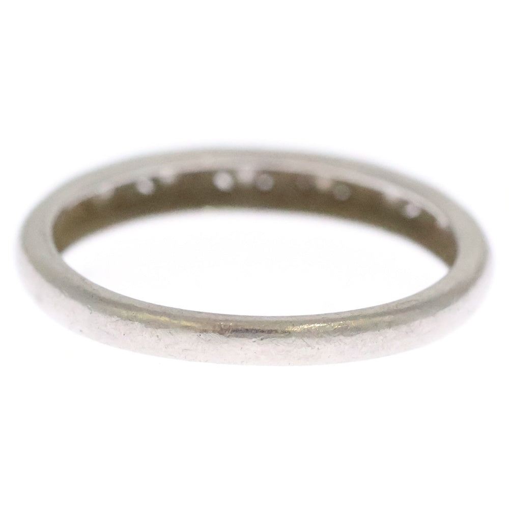 CELINE(セリーヌ) ハーフエタニティ ダイヤ リング 指輪 Pt900 0.13ct シルバー 8号