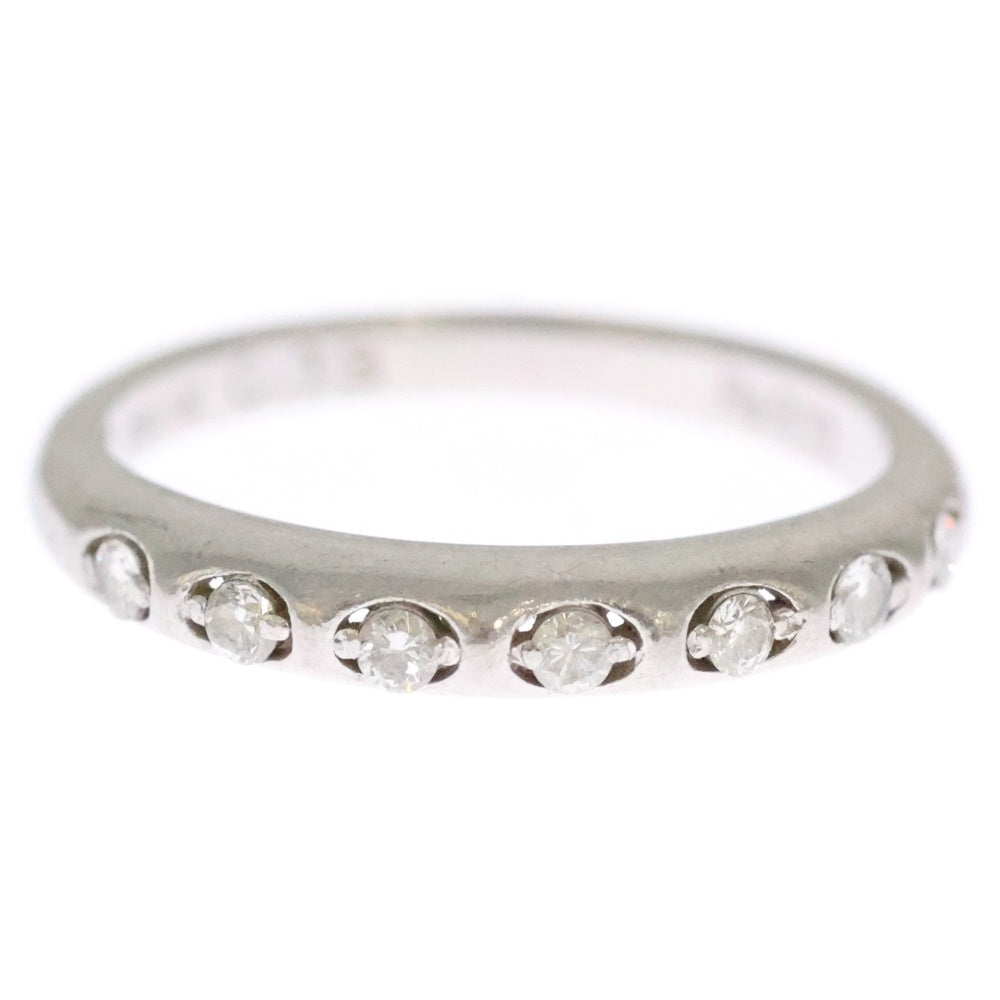 CELINE(セリーヌ) ハーフエタニティ ダイヤ リング 指輪 Pt900 0.13ct シルバー 8号