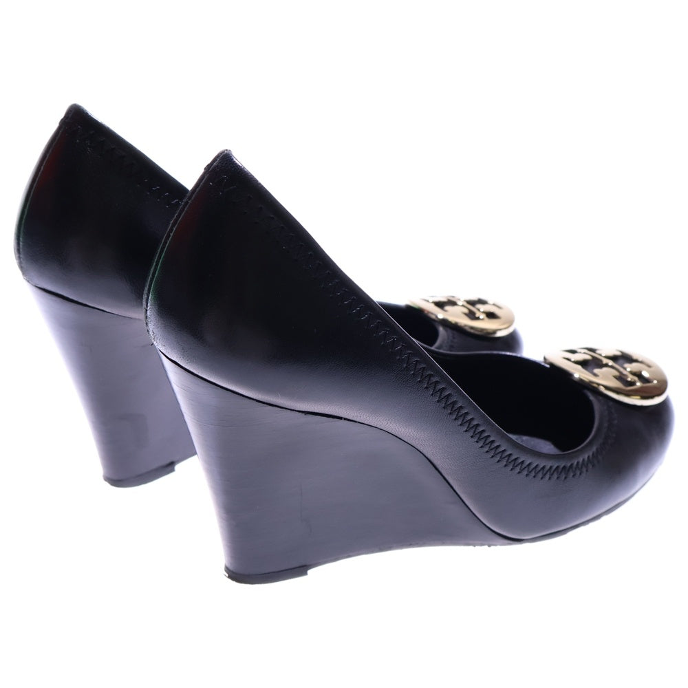 TORY BURCH(トリー バーチ) ダブルT ヒールパンプス シューズ ブラック ゴールド金具 レディース