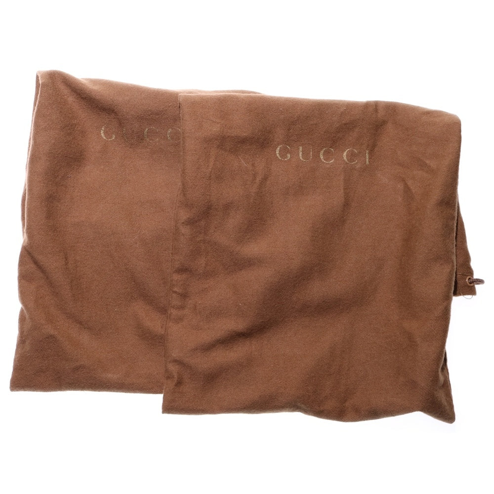 GUCCI(グッチ) ホースビット レザー ローカットシューズ ローファー シルバー金具 ブラック 190004