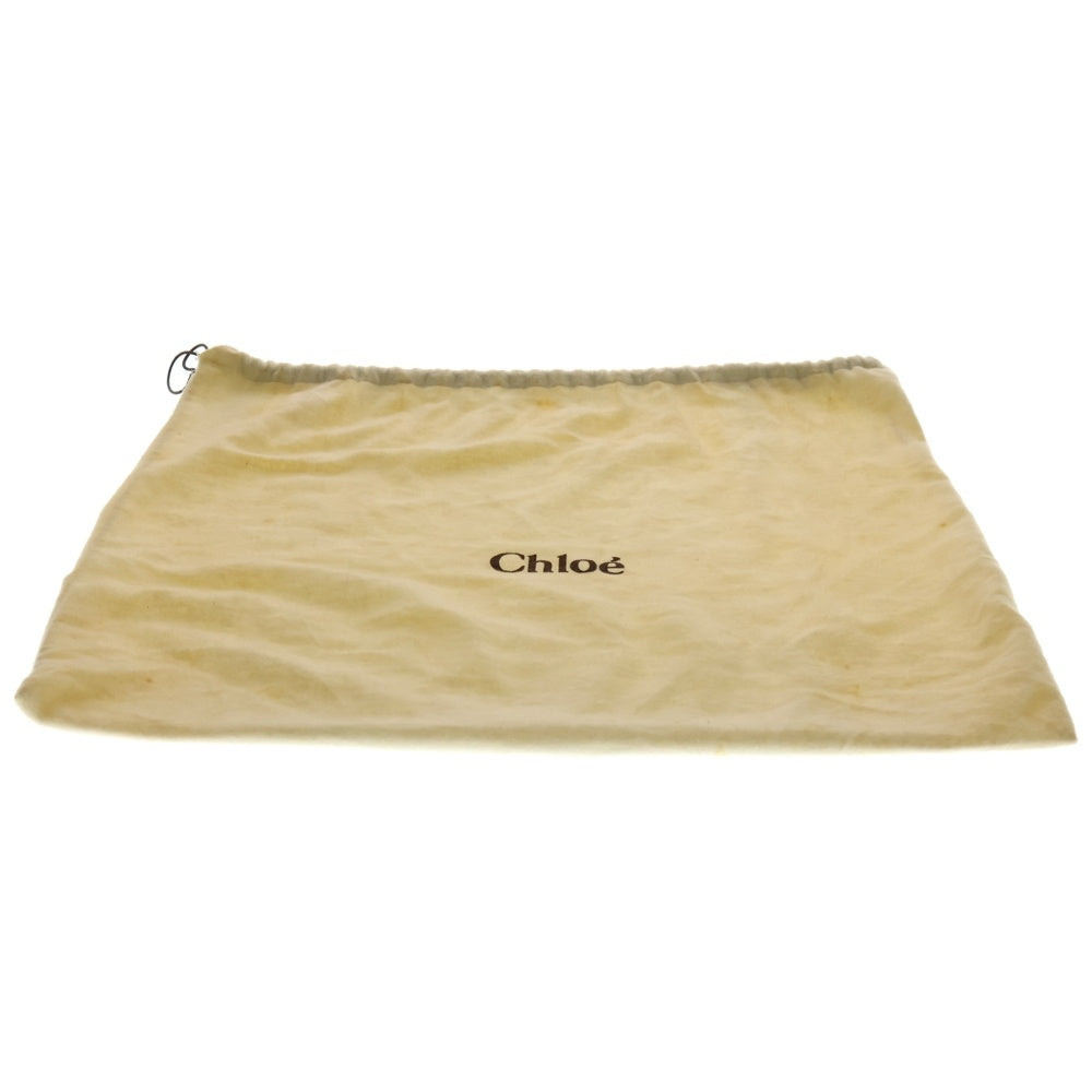 Chloe(クロエ) パディントン レザー パドロック カナデ ハンドバッグ シルバー/ゴールド金具 ブラウン