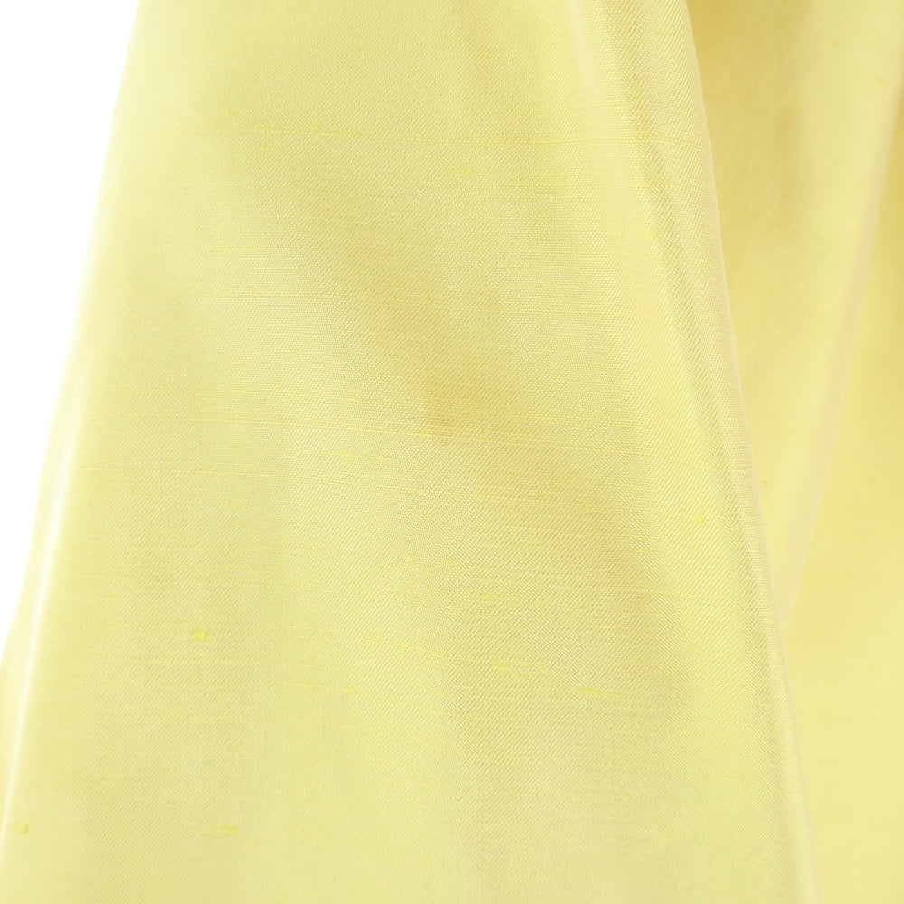 Christian Dior(クリスチャンディオール) コットン シルク ロゴボタン 5B テーラードジャケット イエロー レディース 7E12020096