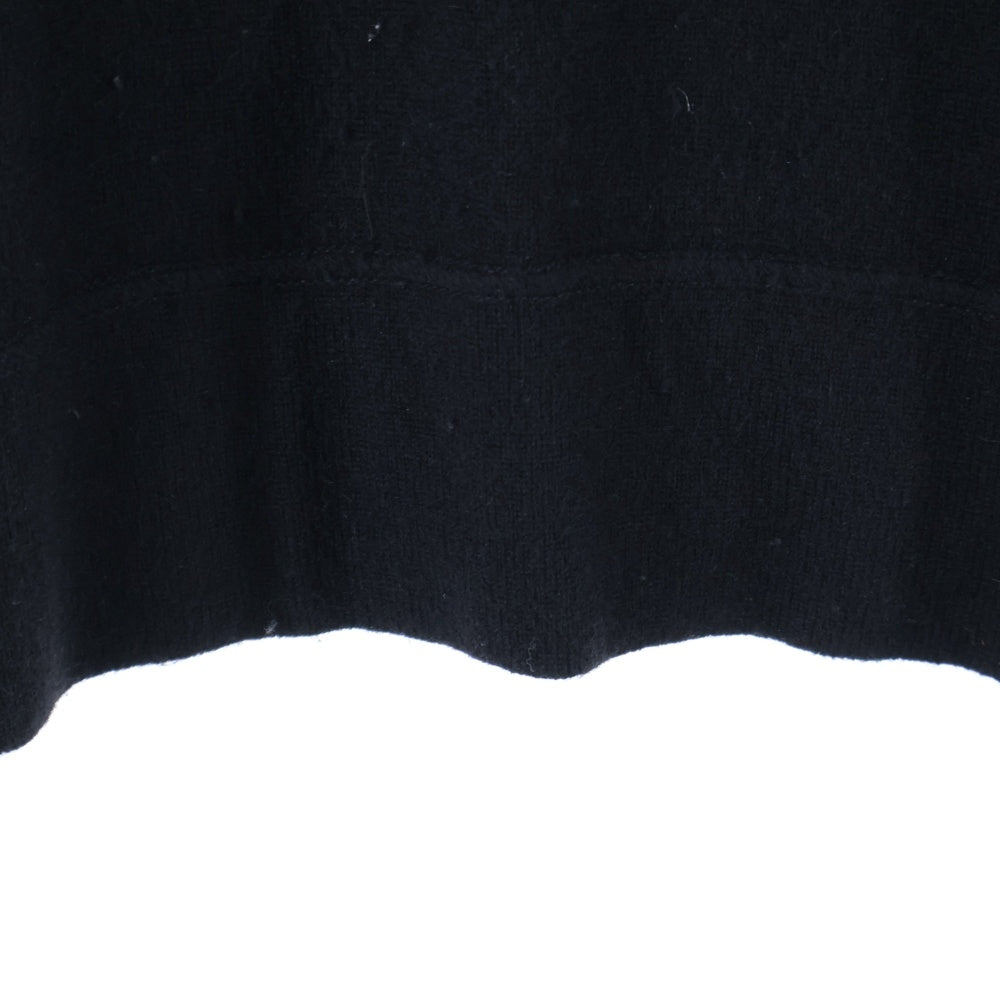 CHANEL(シャネル) 03AW ココマーク カシミヤニット サイドライン ジップアップ パーカー フーディー ブラック/ピンク P21859V01366