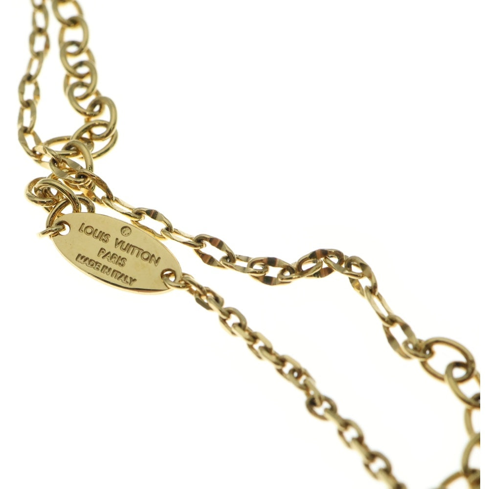 LOUIS VUITTON(ルイヴィトン) コリエ ブルーミング ストラス ネックレス ペンダント チェーン ゴールド GP M68374