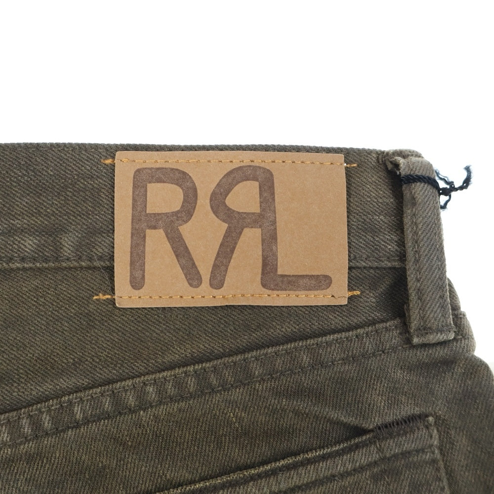 RRL(ダブルアールエル) スリムフィット デニムパンツ ブラウンウォッシュ カーキ コットン 782820976001