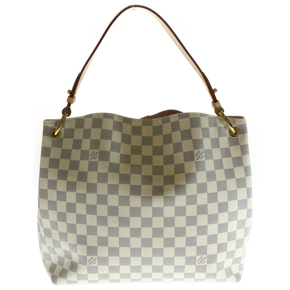 LOUIS VUITTON(ルイヴィトン) ダミエアズール グレースフルPM ハンドバッグ トートバッグ ゴールド金具 レザー×PVC ホワイト×ピンク N42249