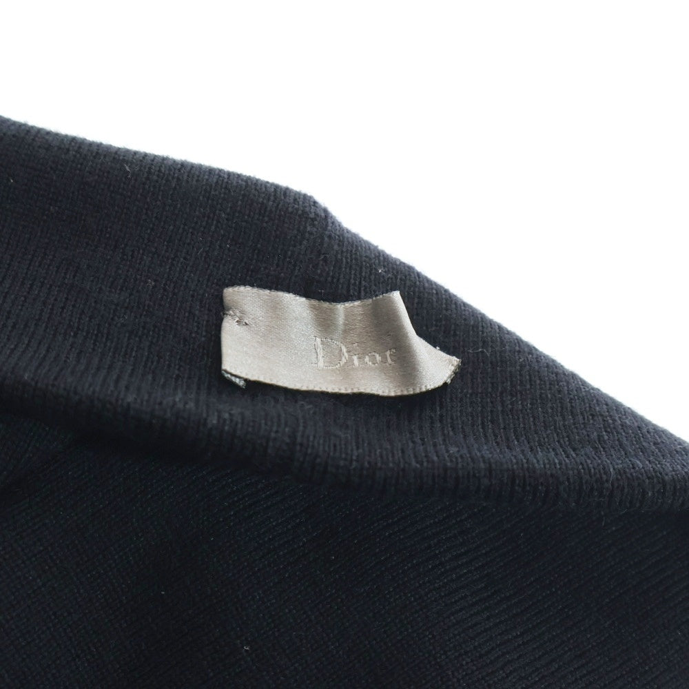 Dior HOMME(ディオールオム) BEE刺繍 ウールニットキャップ ニット帽 ブラック