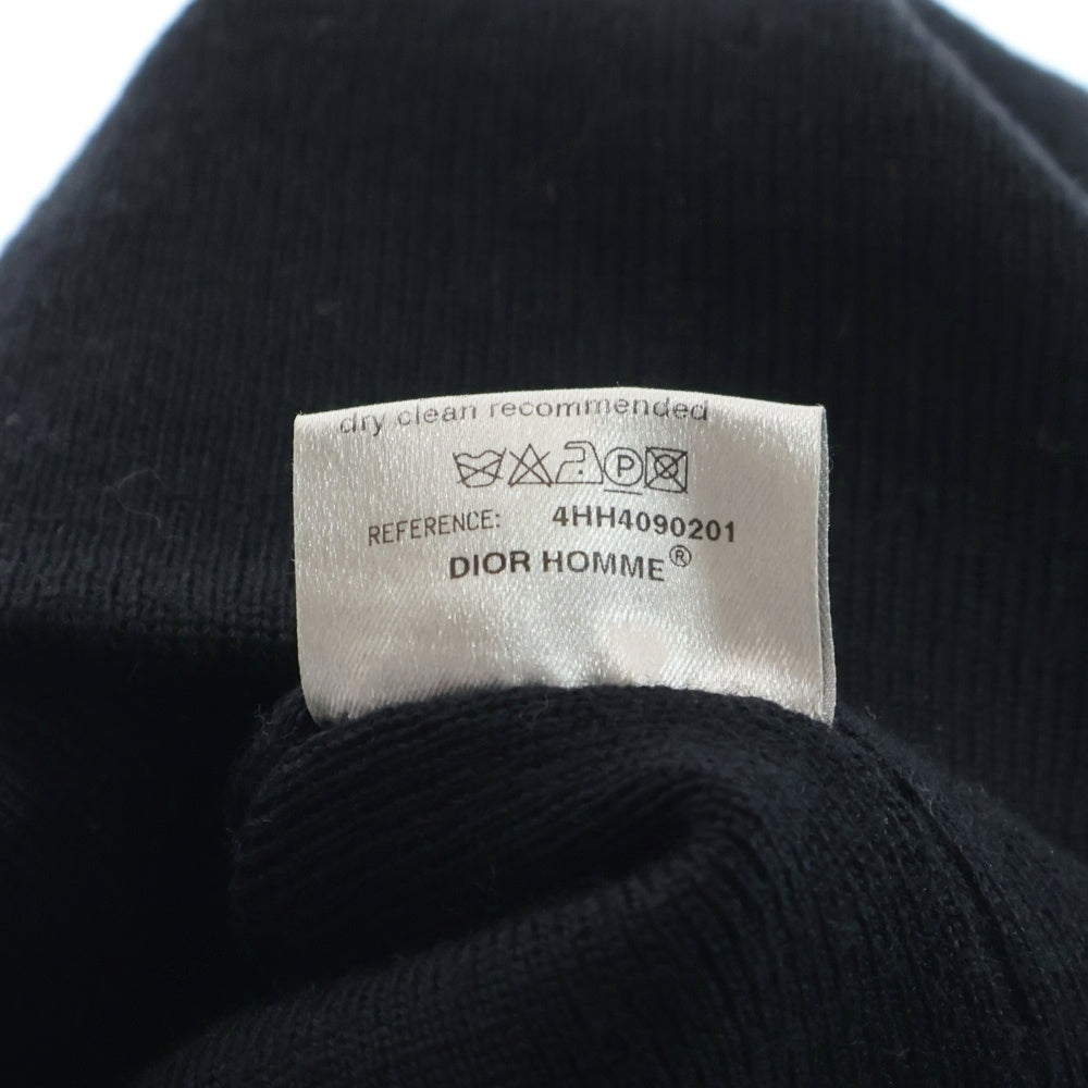 Dior HOMME(ディオールオム) BEE刺繍 ウールニットキャップ ニット帽 ブラック