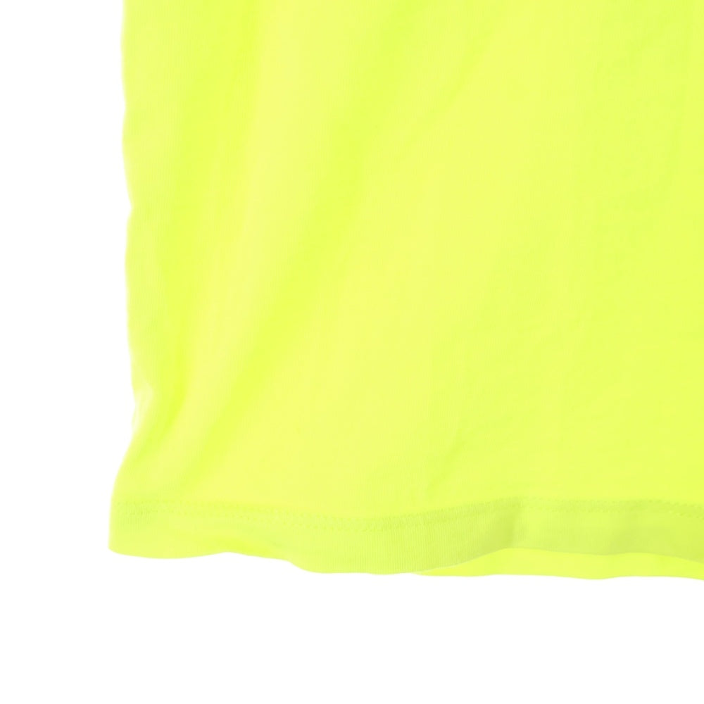 SATURDAYS SURF NYC(サタデイズサーフエヌワイシー) フロントロゴプリント半袖Tシャツ ネオンイエロー 蛍光