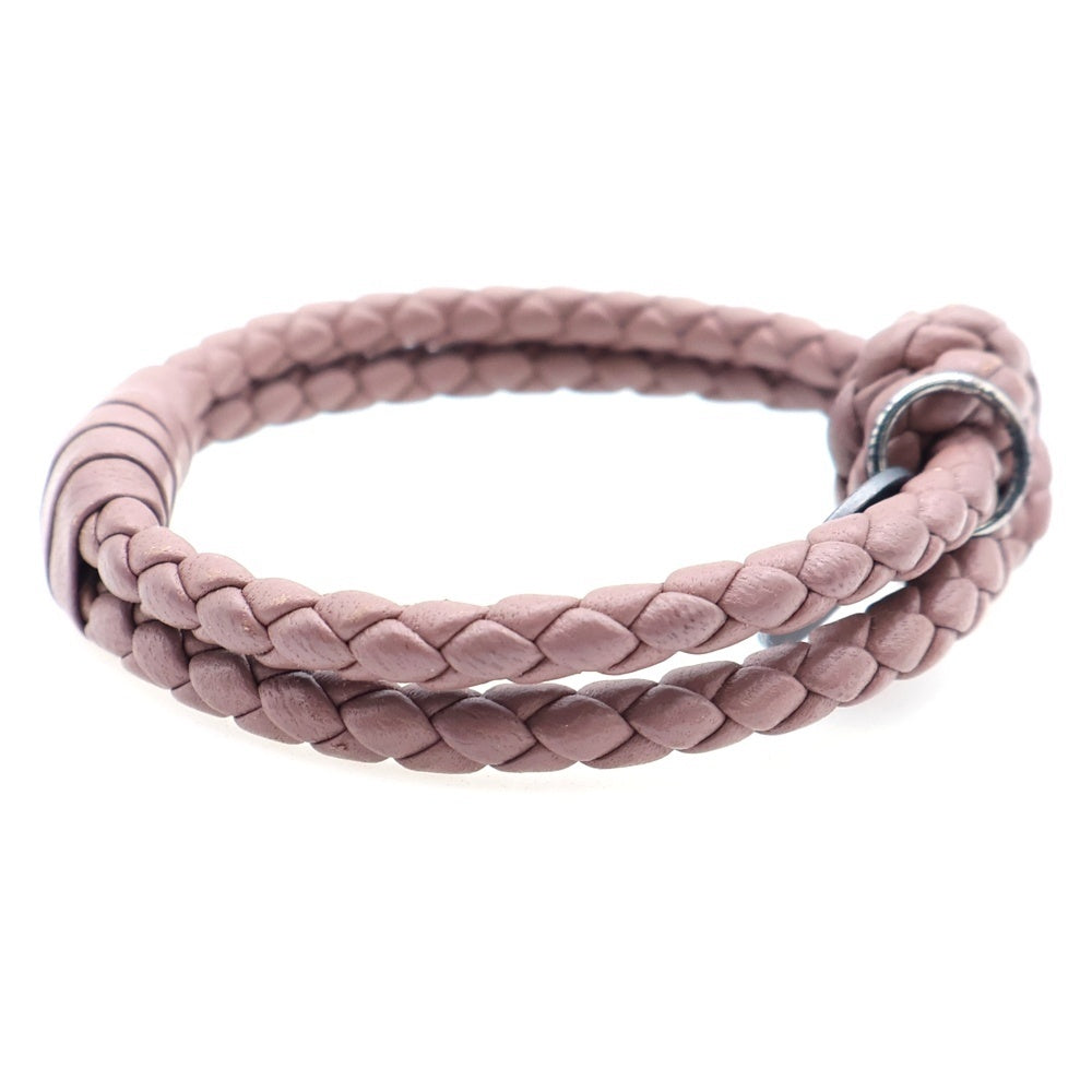 BOTTEGA VENETA(ボッテガヴェネタ) イントレチャート レザー ブレスレット ブラウン