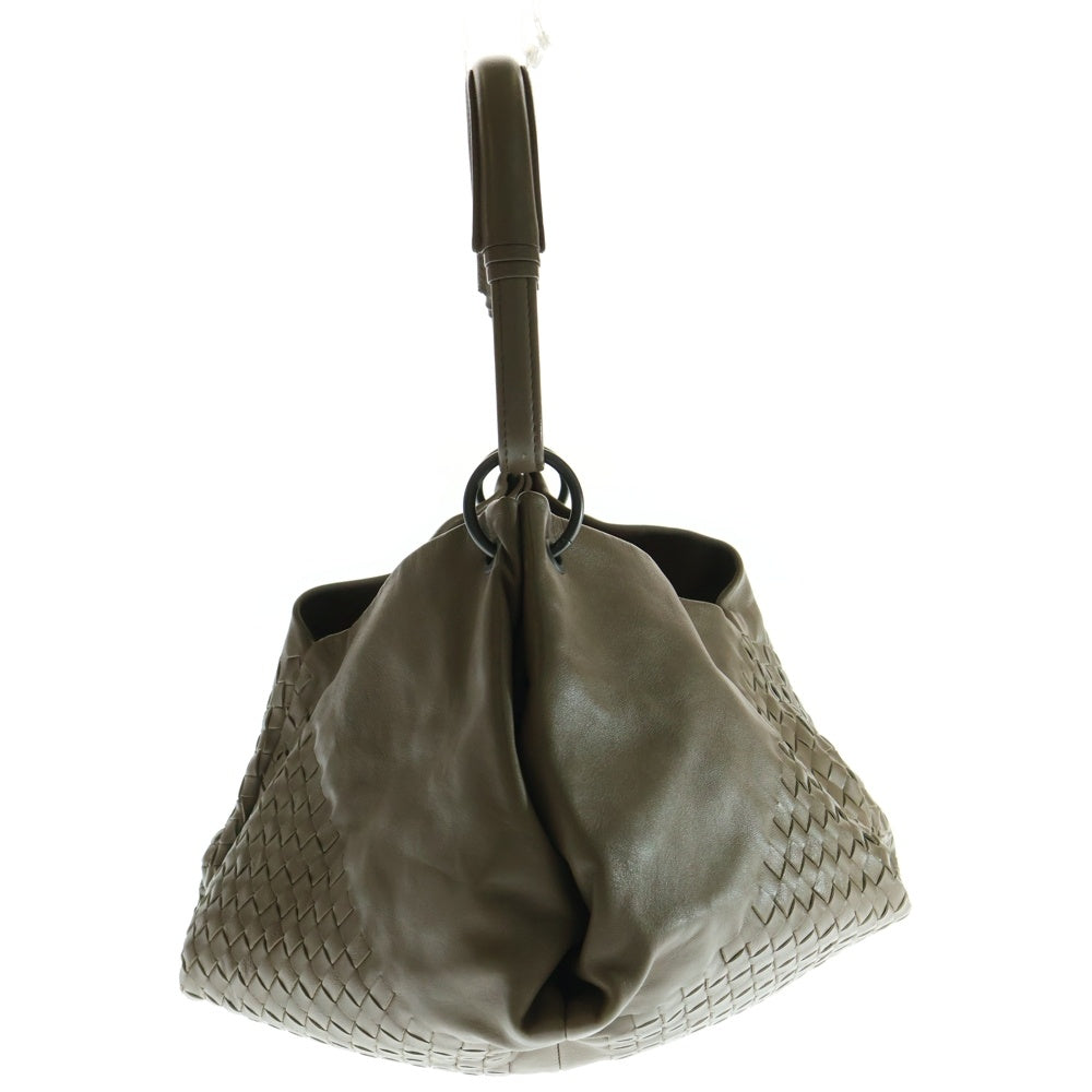 BOTTEGA VENETA(ボッテガヴェネタ) イントレチャート アクイローネ ワンショルダーバッグ ハンドバッグ ブラウン レザー