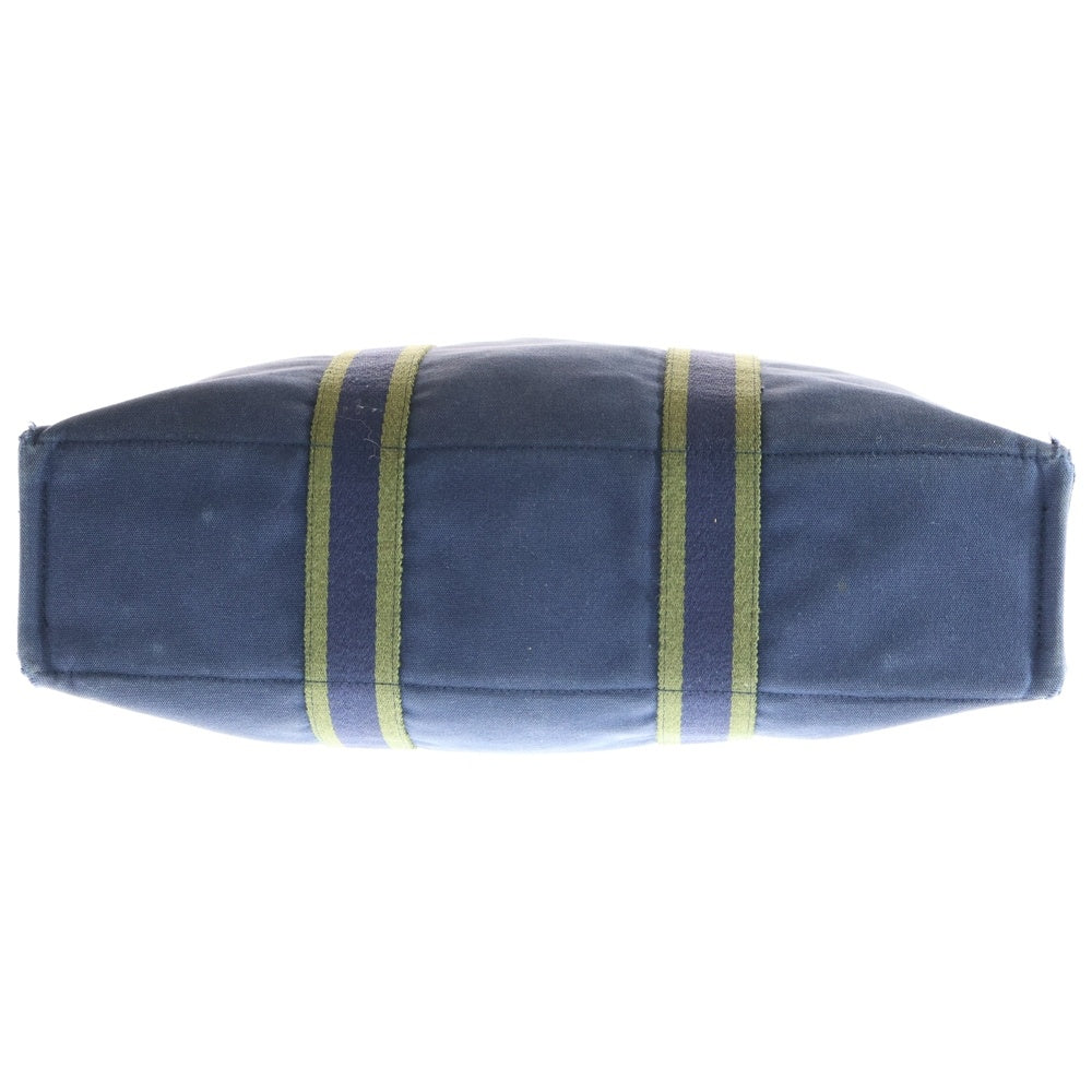 HERMES(エルメス) フールトゥMM ハンドバッグ トートバッグ ネイビー×カーキ キャンバス