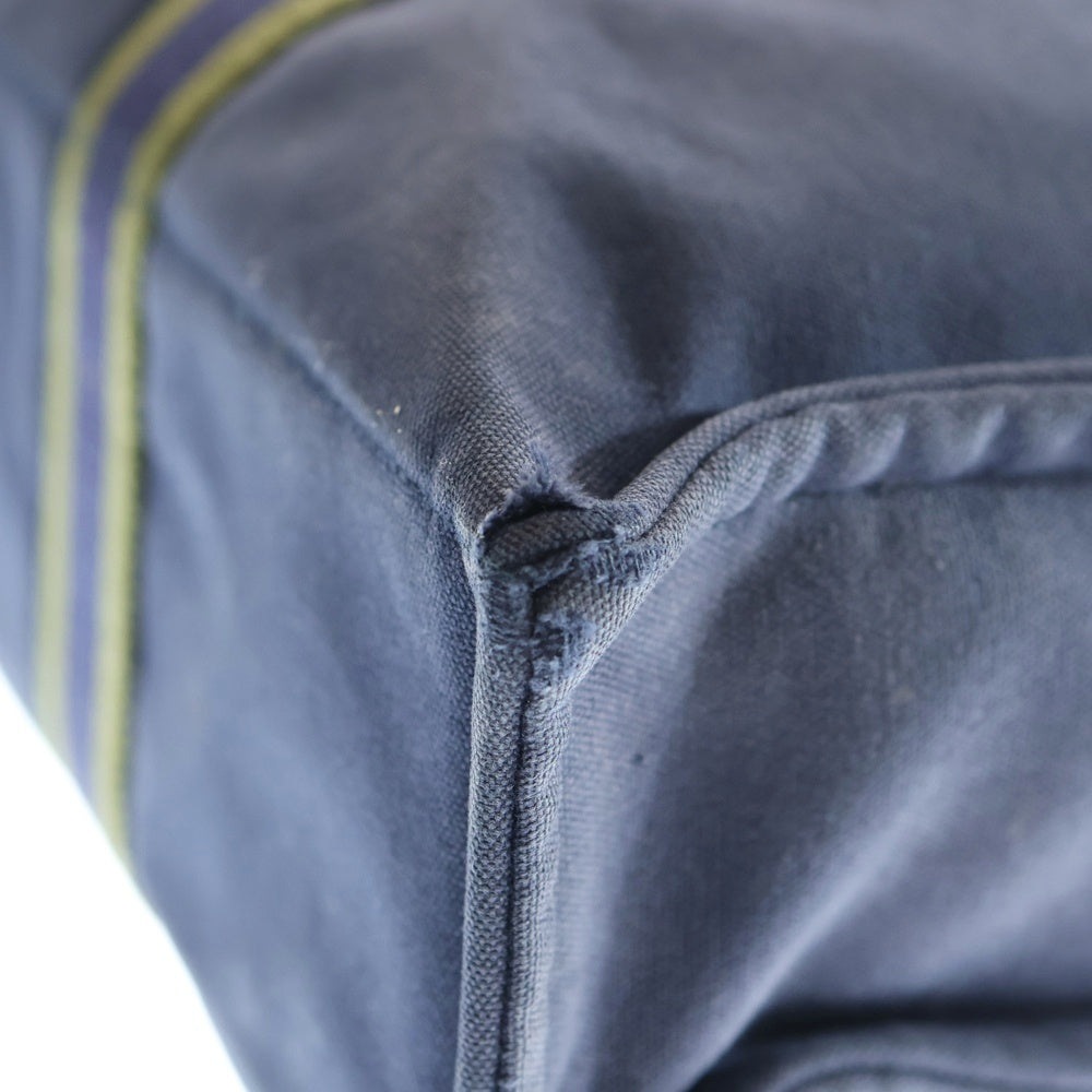 HERMES(エルメス) フールトゥMM ハンドバッグ トートバッグ ネイビー×カーキ キャンバス