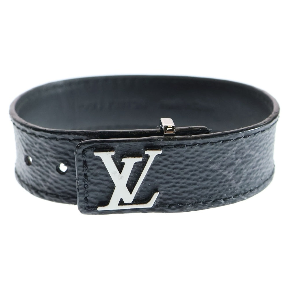 LOUIS VUITTON(ルイヴィトン) エクリプス ブレスレット・LVスリム モノグラム ブラック シルバー金具 M6456E
