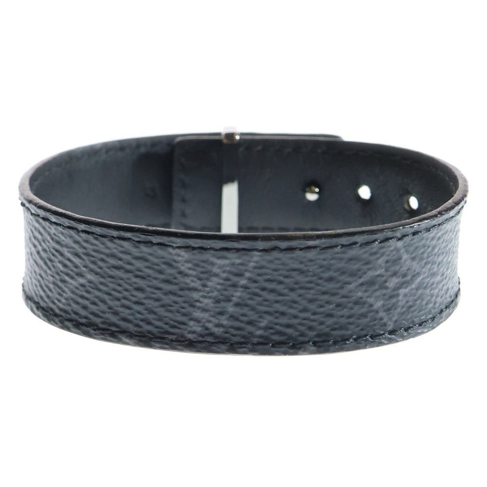 LOUIS VUITTON(ルイヴィトン) エクリプス ブレスレット・LVスリム モノグラム ブラック シルバー金具 M6456E
