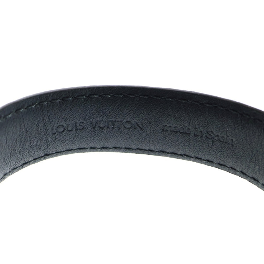 LOUIS VUITTON(ルイヴィトン) エクリプス ブレスレット・LVスリム モノグラム ブラック シルバー金具 M6456E