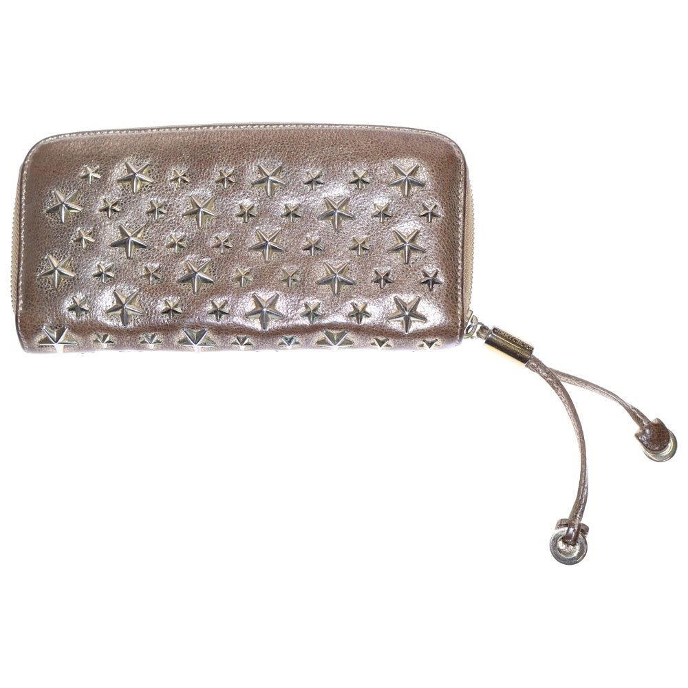 JimmyChoo 長財布 JIMMY CHOO ジミーチュウ ラウンドファスナー 長財布 小銭入れ付き